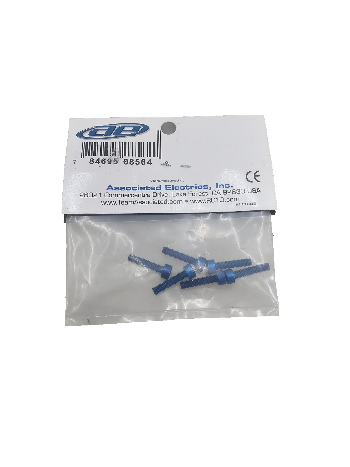 Factory Team Associated M3x14 Blue aluminum SHCS screws x6 #8564