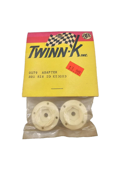 AJ's Twinn-K BBS Rim to Kyosho adapters #0179 vintage NOS
