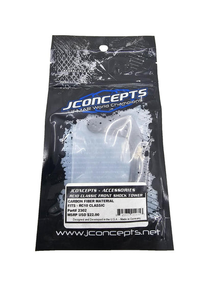 JConcepts RC10 Classic 2.5mm carbon fiber front shock tower #2302
