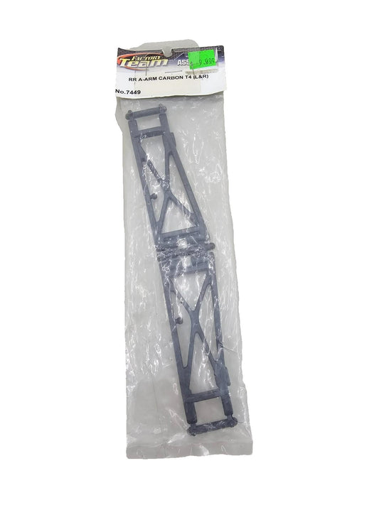 Team Associated Rear A arms carbon composite for T4 #7449 NOS
