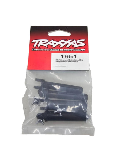 Traxxas Half shafts long external, internal splined u-joints for slash 2wd #1951