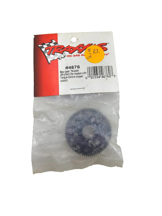 Traxxas spur gear, 76 tooh 48 pitch for models with slipper clutch #4676