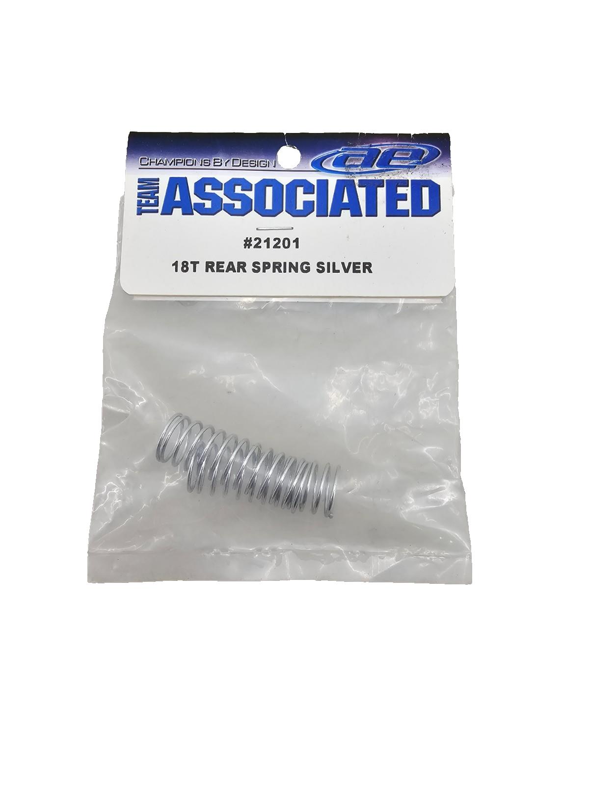 Team Associated rear springs for 18T, silver (2) #21201
