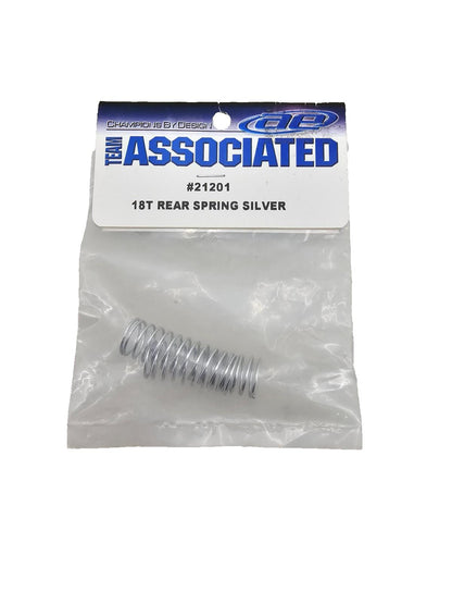 Team Associated rear springs for 18T, silver (2) #21201