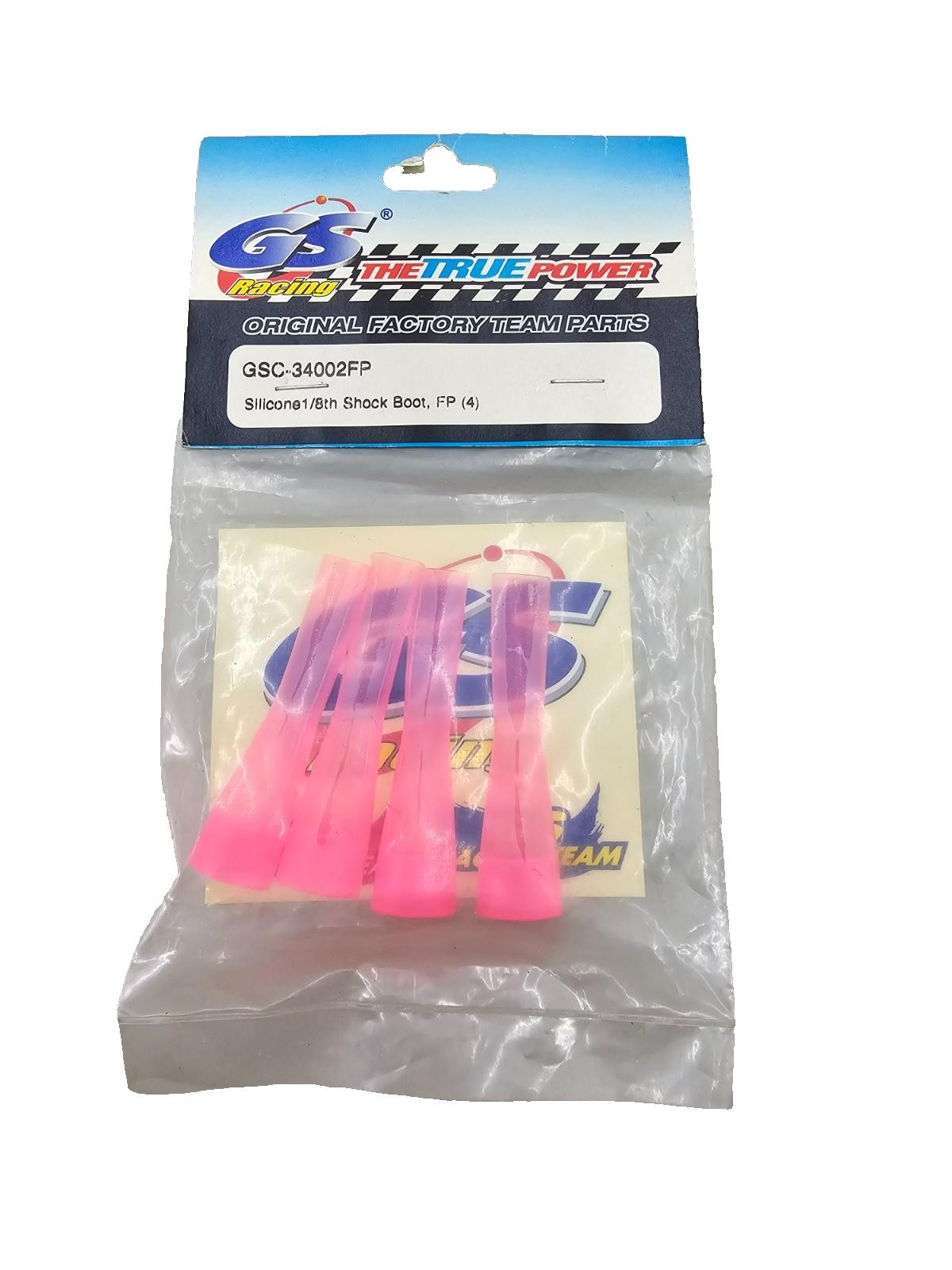 GS Racing Silicone shock boots x4 in pink #34002FP