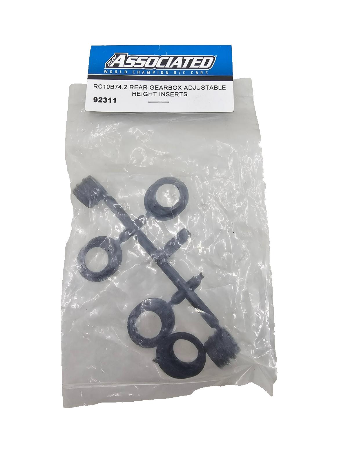 Team Associated RC10B74.2 Rear gearbox adjustable height inserts #92311