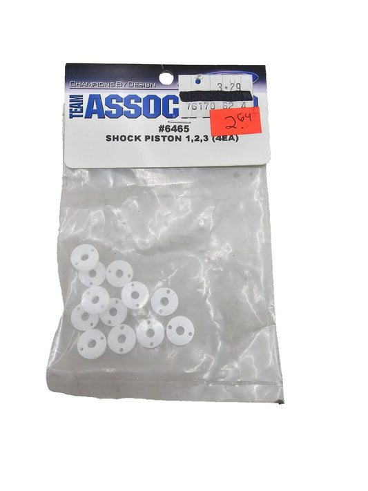 Team Associated Molded shock piston 1,2,3 (12) #6465