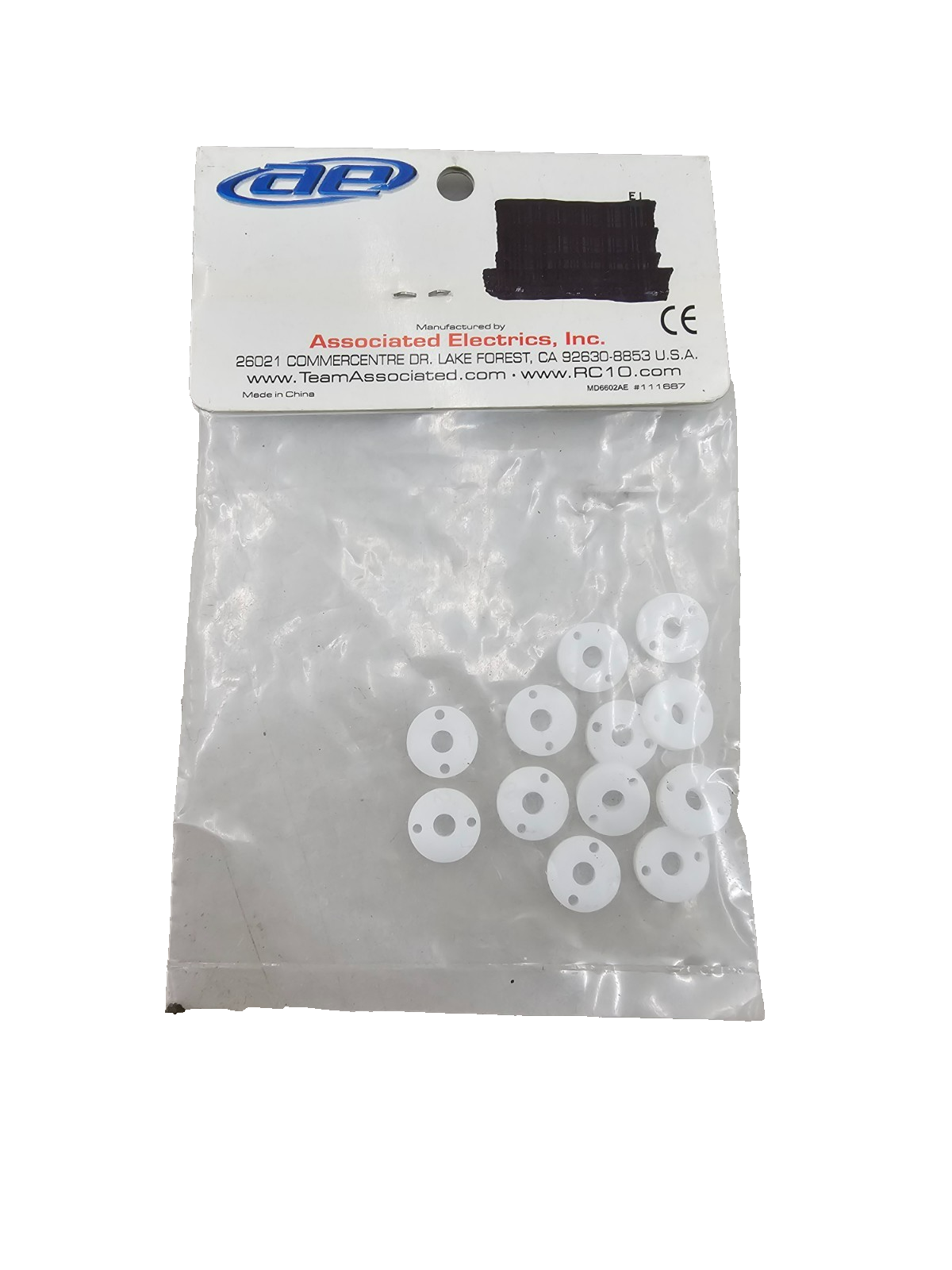 Team Associated Molded shock piston 1,2,3 (12) #6465