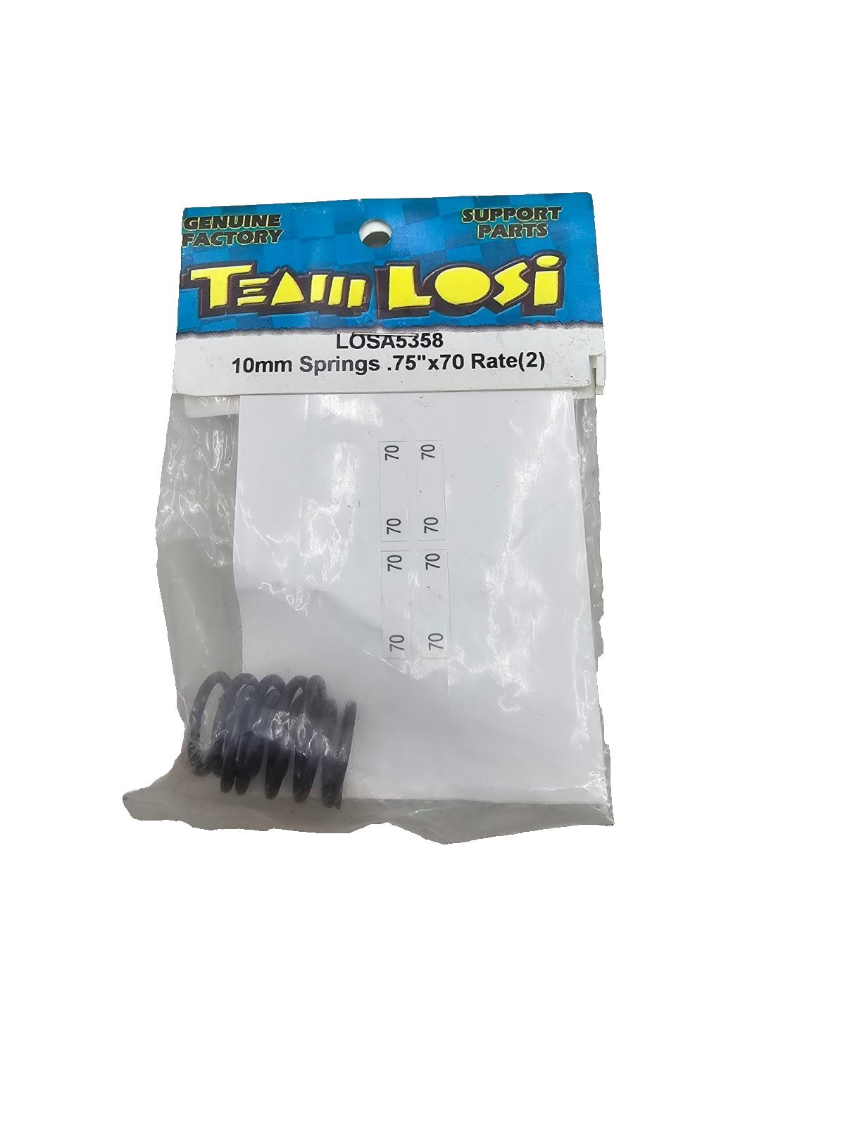 Team Losi 10mm springs .75" X 70 rate (2) #5358