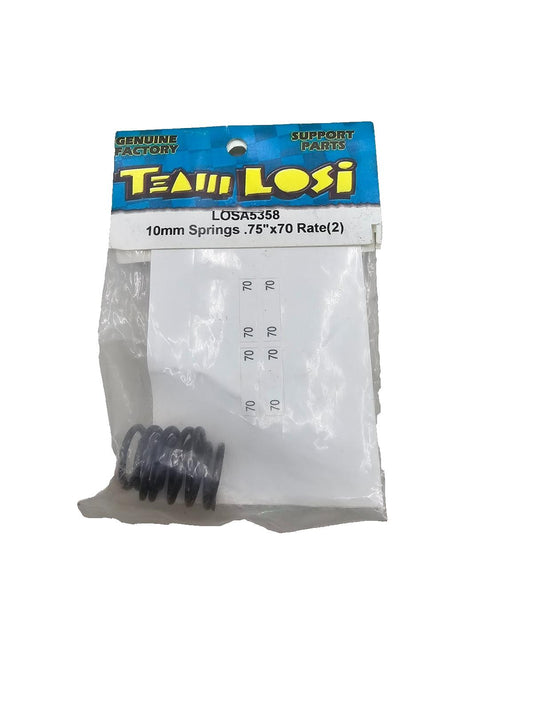 Team Losi 10mm springs .75" X 70 rate (2) #5358