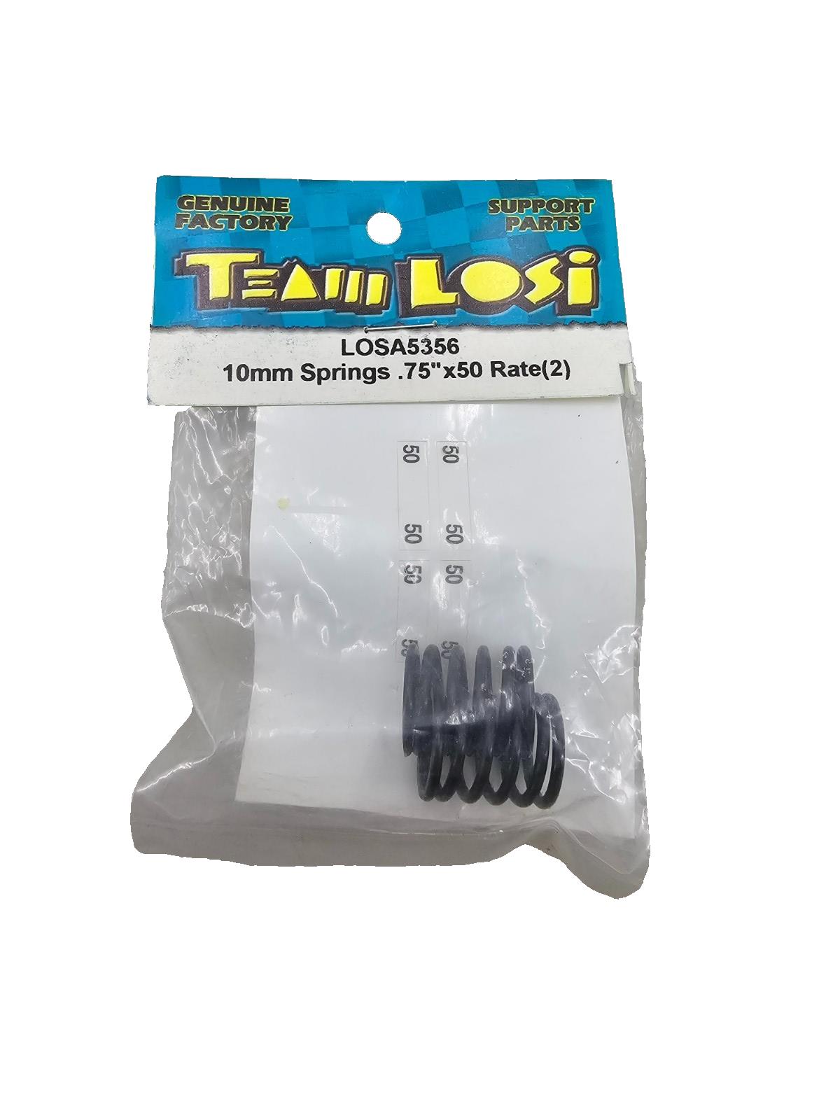Team Losi 10mm springs .75" x 50 rate (2) #5356