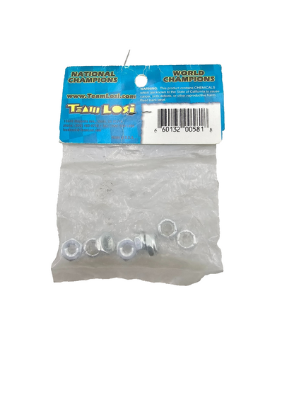 Team Losi Nylon and steel lock nuts, 10-32 #6303
