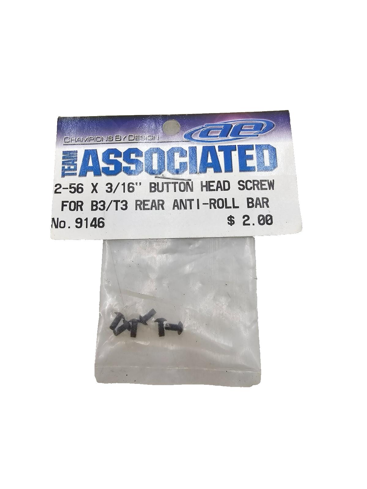 Team Associated 2-56 x 3/16" screws for B3, T3 rear anti-roll bar #9146