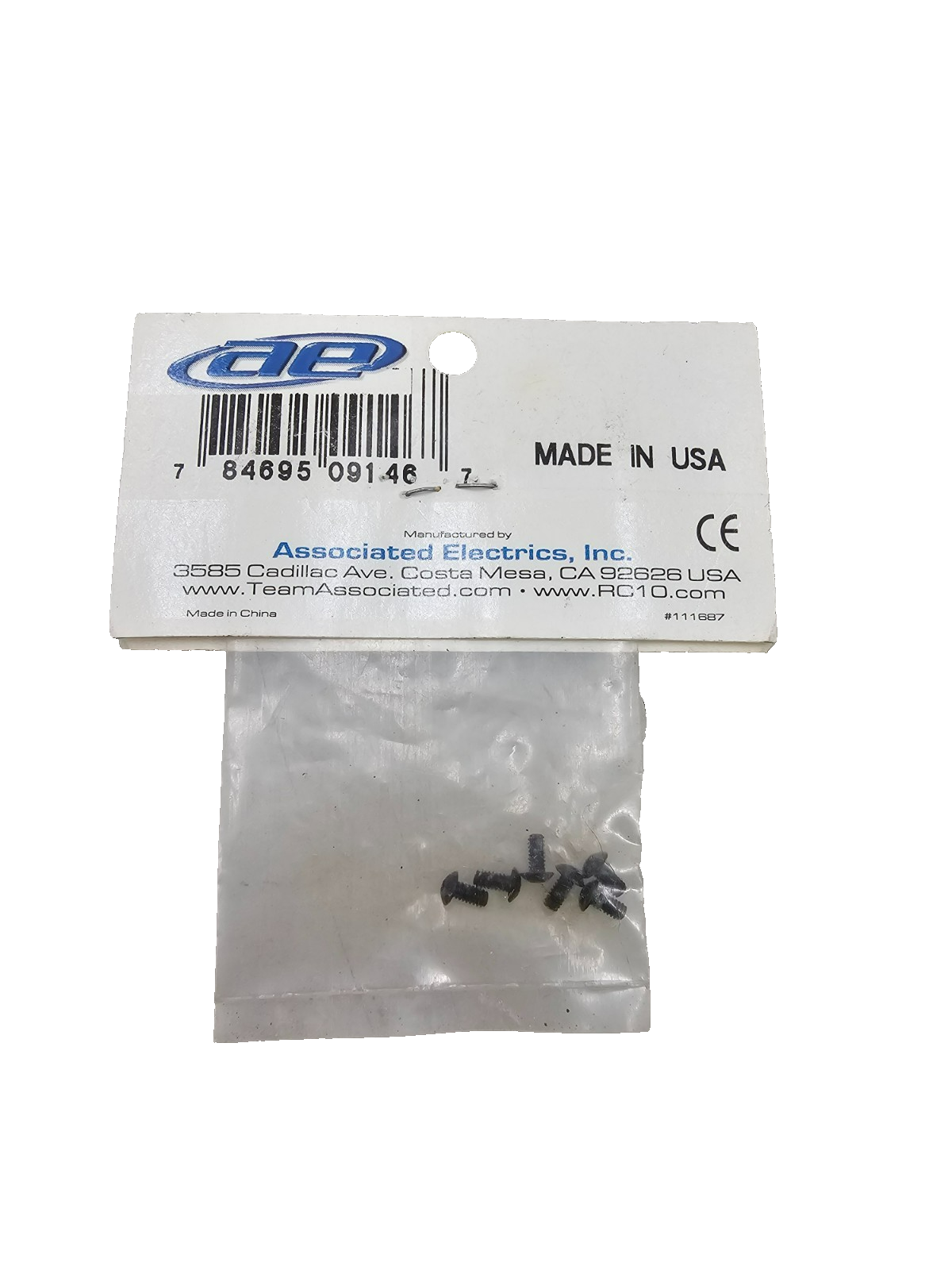 Team Associated 2-56 x 3/16" screws for B3, T3 rear anti-roll bar #9146