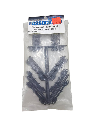 Team Associated TC4 Arm mount shims, balls and wheelbase shims #31010