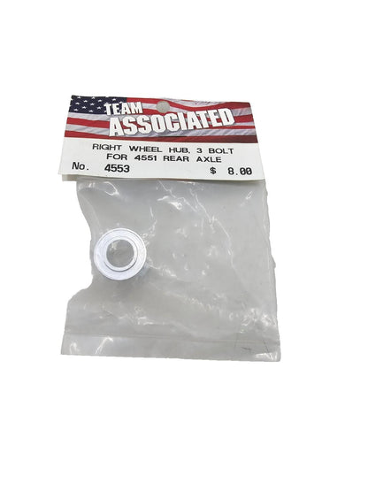 Team Associated RC12L3 Silver right wheel hub, 3 bolt for 4551 rear axle #4553