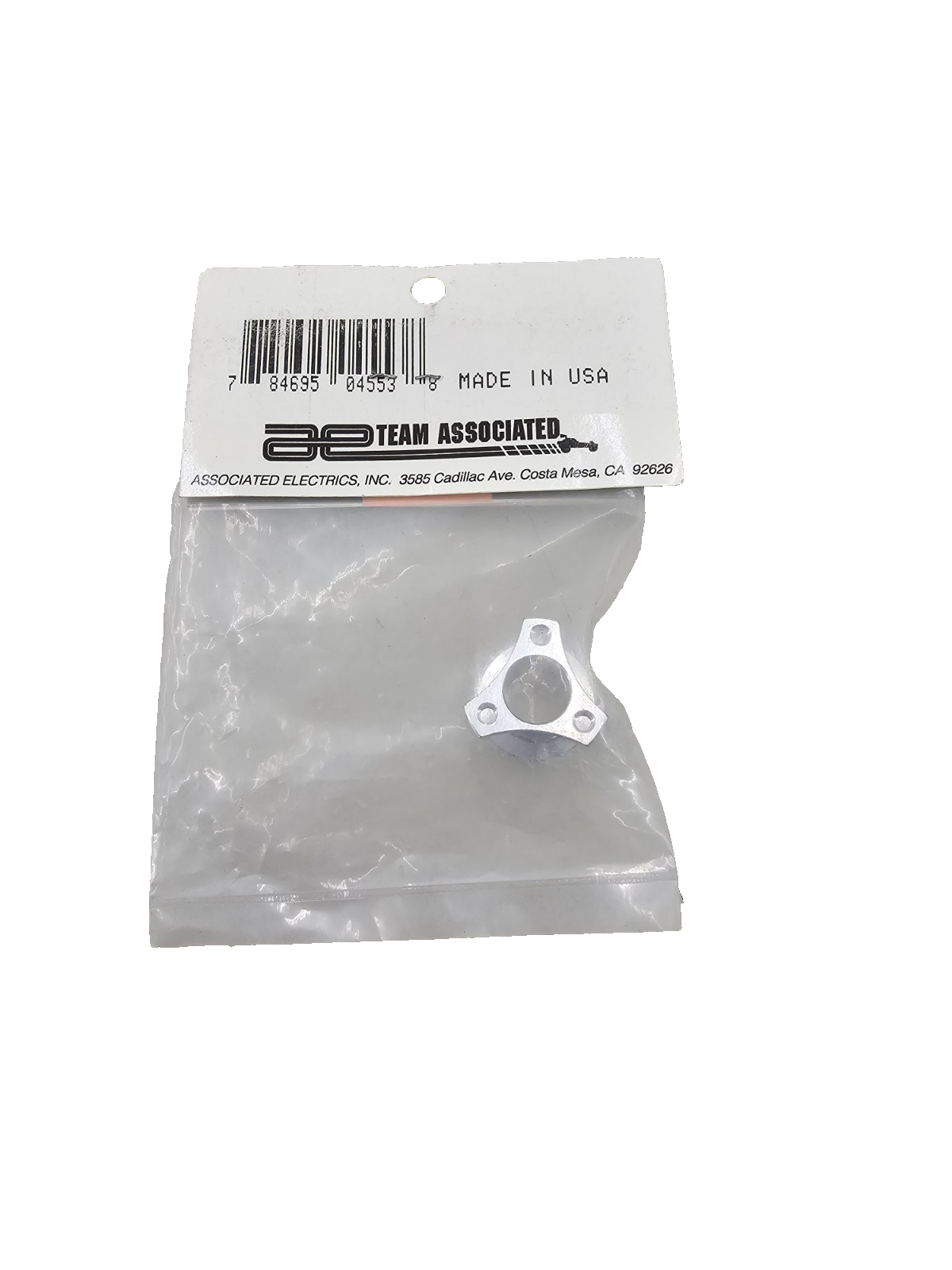 Team Associated RC12L3 Silver right wheel hub, 3 bolt for 4551 rear axle #4553