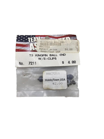 Team Associated T3 Kingpin ball end with e-clips #7211