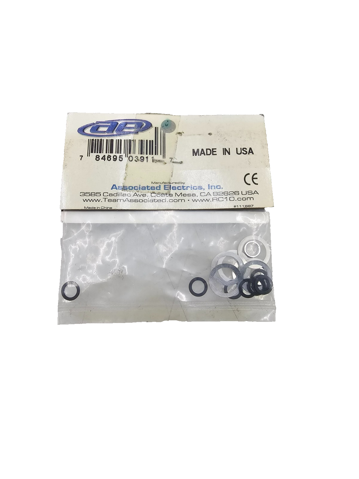 Team Associated TC3 Transmission shim kit #3911