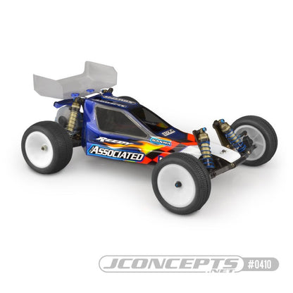 JConcepts Team Associated RC10 New Clear Buggy Lexan Body w Wing #0410-6142