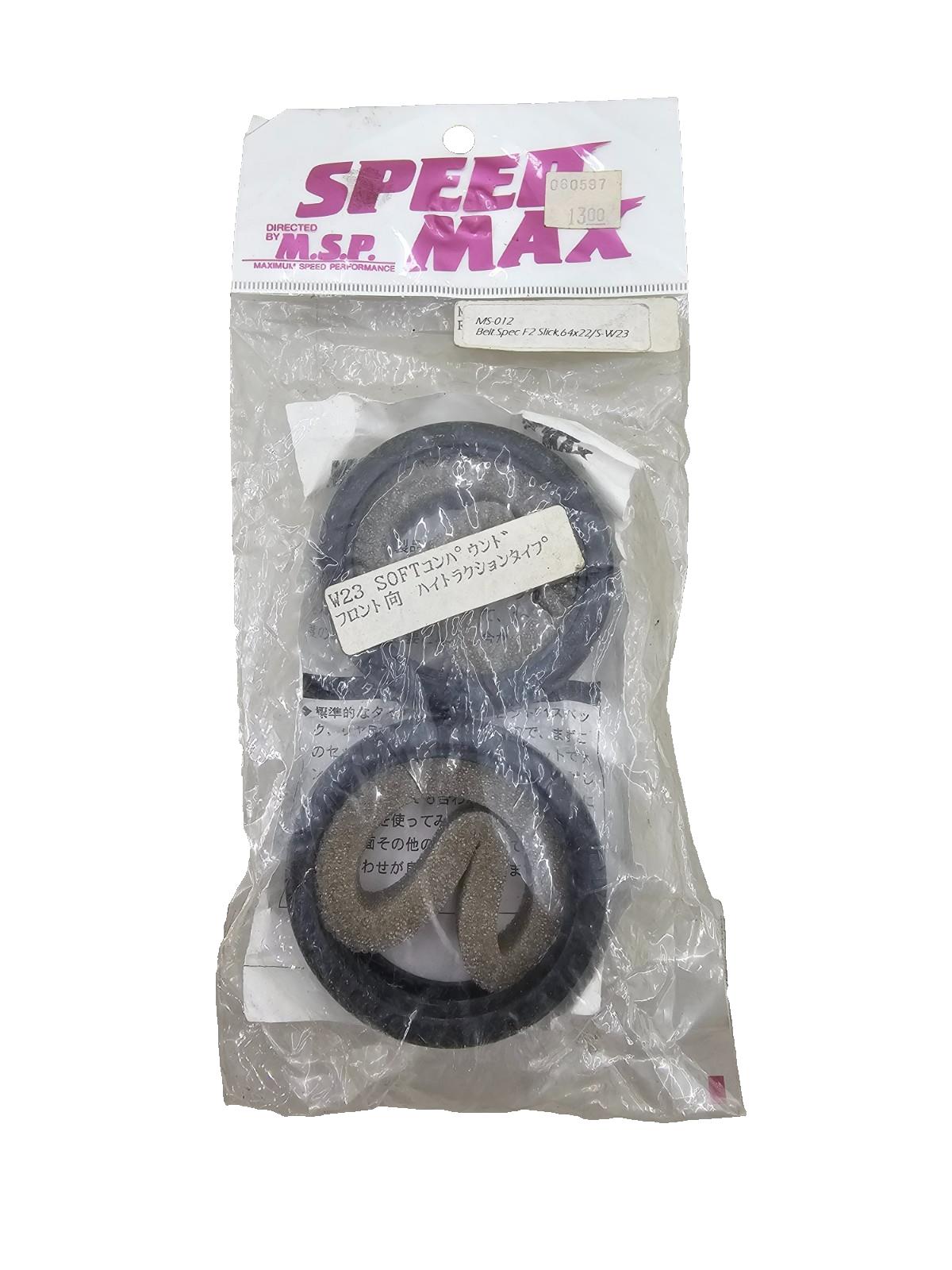 Vintage Speed Max MSP Tires and foams F2 Slick 64X22 S-W23