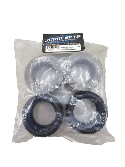 JConcepts Pin downs 2.2" rear buggy carpet tires (pink) #3136-010