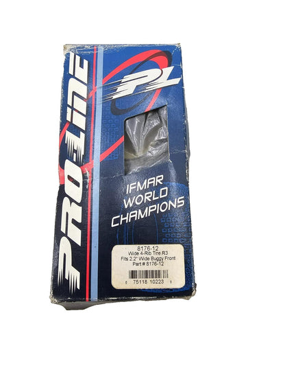Vintage NOS PRO-Line wide 4 rib 2.2" 2WD R3 Front tires, B2, B3 #8176-12