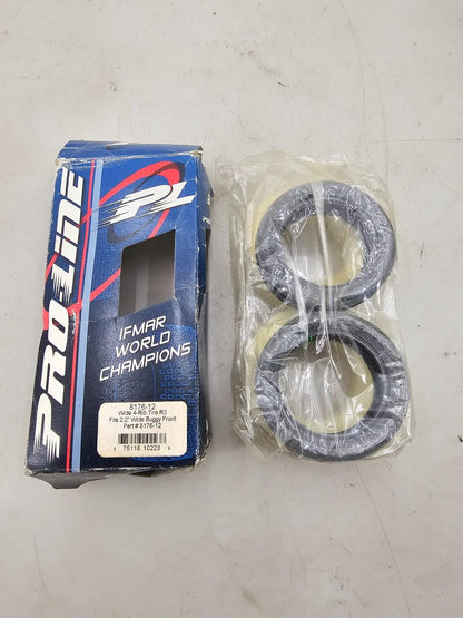 Vintage NOS PRO-Line wide 4 rib 2.2" 2WD R3 Front tires, B2, B3 #8176-12