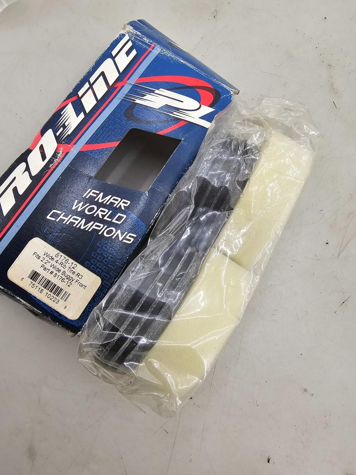Vintage NOS PRO-Line wide 4 rib 2.2" 2WD R3 Front tires, B2, B3 #8176-12