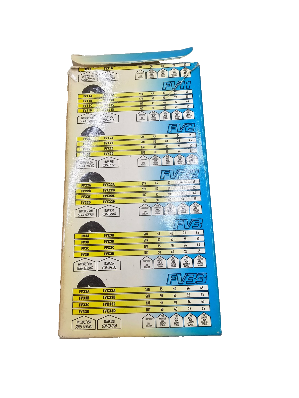 Vintage NOS GRP 1/10 fast foam tires #FVJ04C