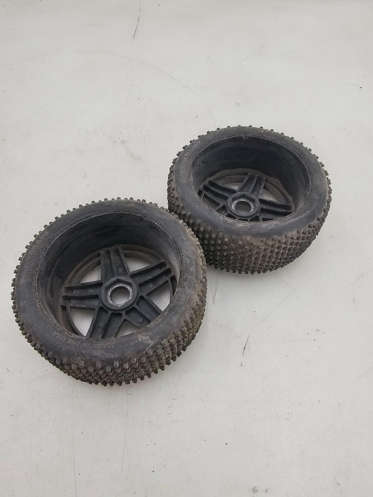 AKA Crossbrace tires on 5 spokes, pair of two