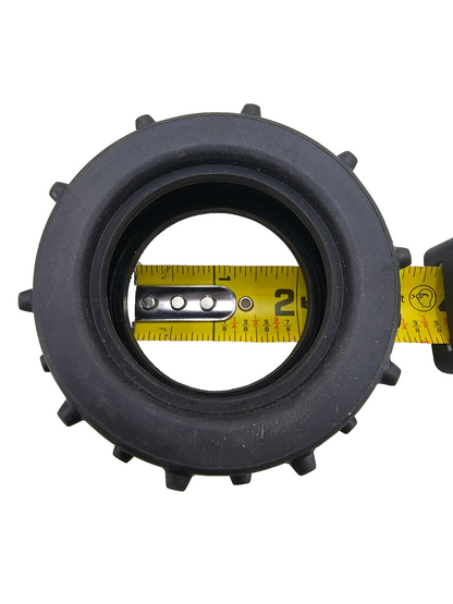 Unidentified RC knobby tires, pair of 2, size shown in images