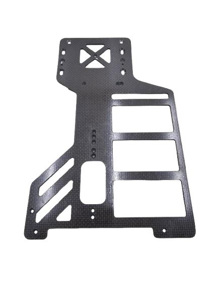 Vintage TRC Composite craft Lynx 2? RC10? oval pan car chassis plate carbon