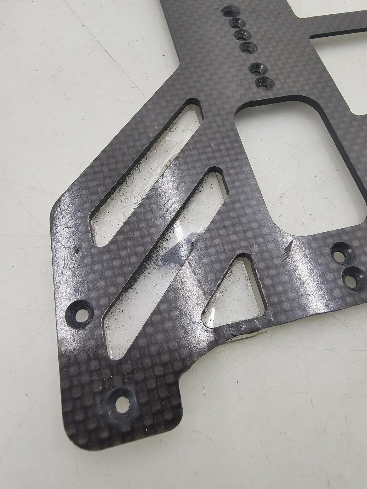 Vintage TRC Composite craft Lynx 2? RC10? oval pan car chassis plate carbon