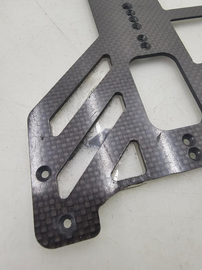 Vintage TRC Composite craft Lynx 2? RC10? oval pan car chassis plate carbon