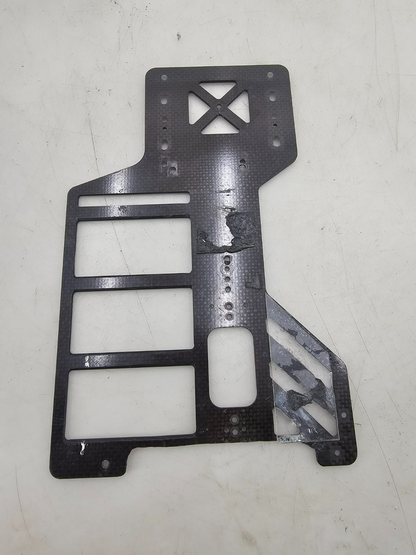 Vintage TRC Composite craft Lynx 2? RC10? oval pan car chassis plate carbon