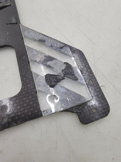 Vintage TRC Composite craft Lynx 2? RC10? oval pan car chassis plate carbon