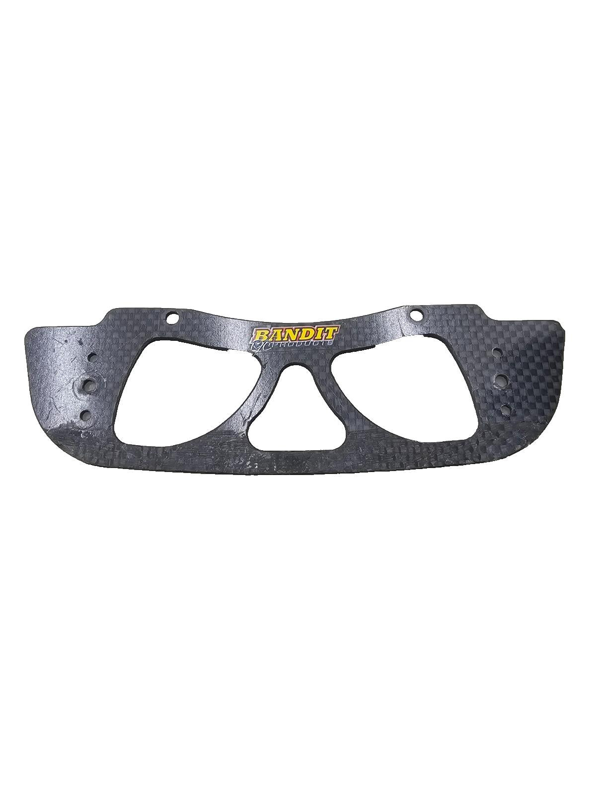 Vintage RC Pan oval carbon graphite front bumper "Bandit products" Sticker