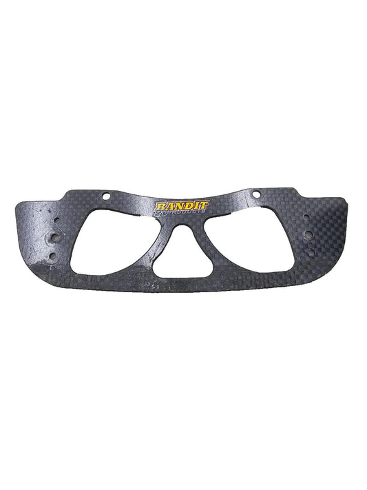 Vintage RC Pan oval carbon graphite front bumper "Bandit products" Sticker