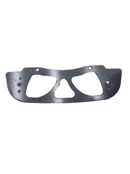 Vintage RC Pan oval carbon graphite front bumper "Bandit products" Sticker