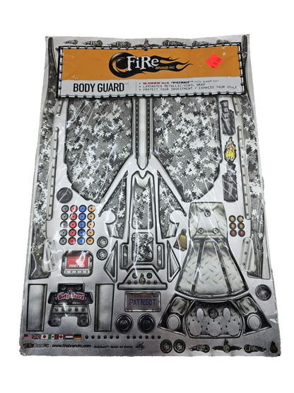 Fire Brand RC Body guard kit, Laminated metallic vinyl For Traxxas Slash 4X4 NOS
