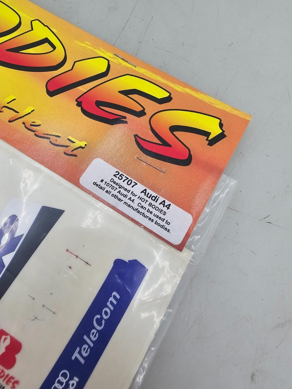Hot Bodies Vintage NOS Audi A4 decal sheet turning up the heat #25707