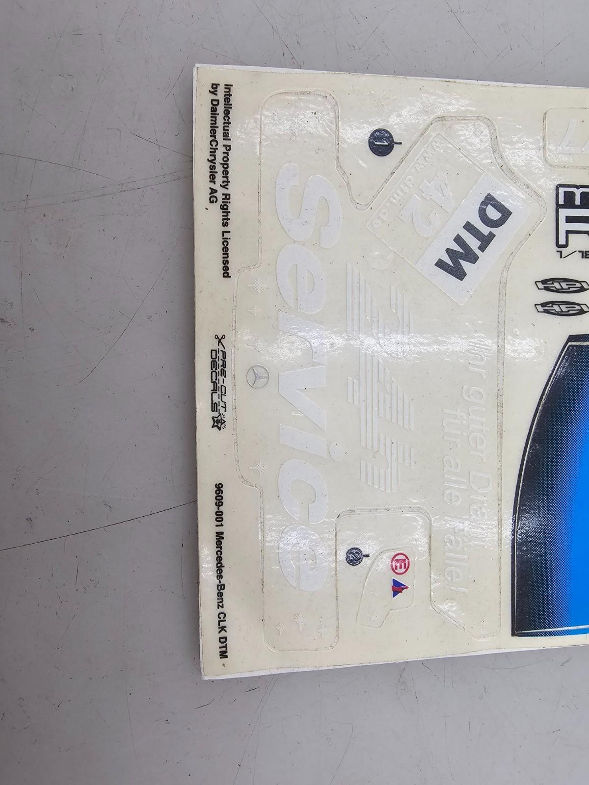 Vintage HPI Micro RS4 Mercedes Benz CLK DTM decal sheets both sets #9609-001 & 2