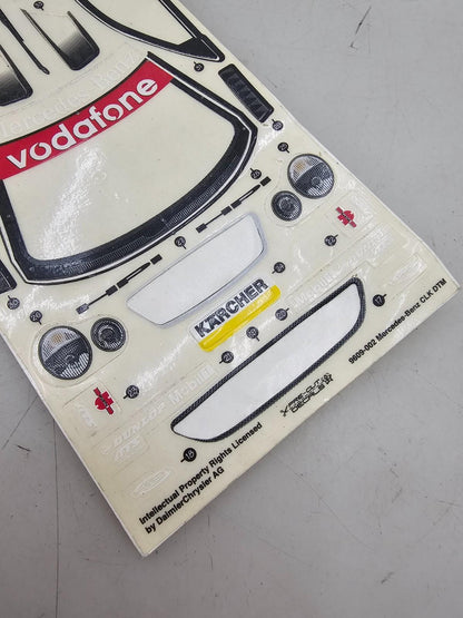 Vintage HPI Micro RS4 Mercedes Benz CLK DTM decal sheets both sets #9609-001 & 2