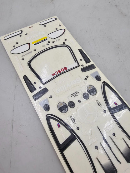Vintage HPI Micro RS4 Mercedes Benz CLK DTM decal sheets both sets #9609-001 & 2