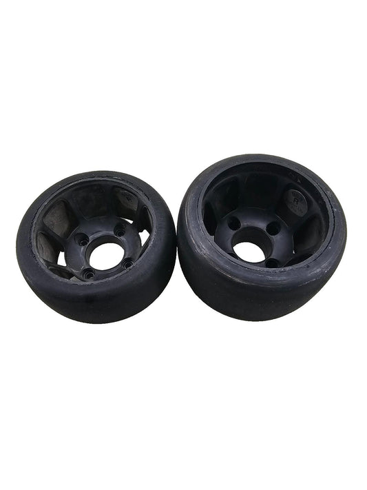 BSR (Silver) Featherweight black wheels for 1/10 pan car