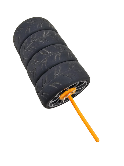 RJ Ride street tires on multi spoke wheels for 1/10th scale rc car, set of four