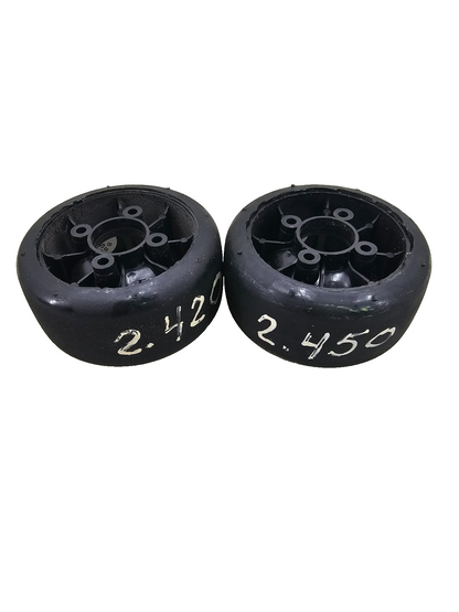 BSR (Silver) Featherweight black wheels for 1/10 pan car