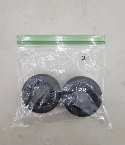 BSR (Silver) Featherweight black wheels for 1/10 pan car, staggered pair