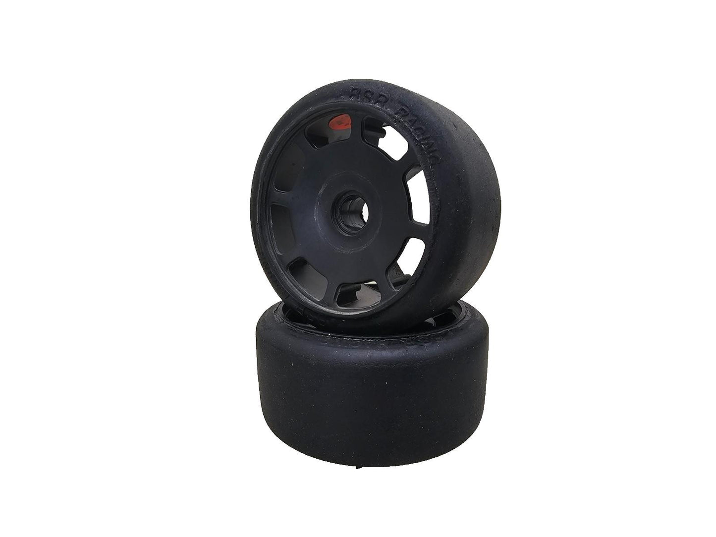 BSR (Orange) Featherweight black wheels for 1/10 pan car